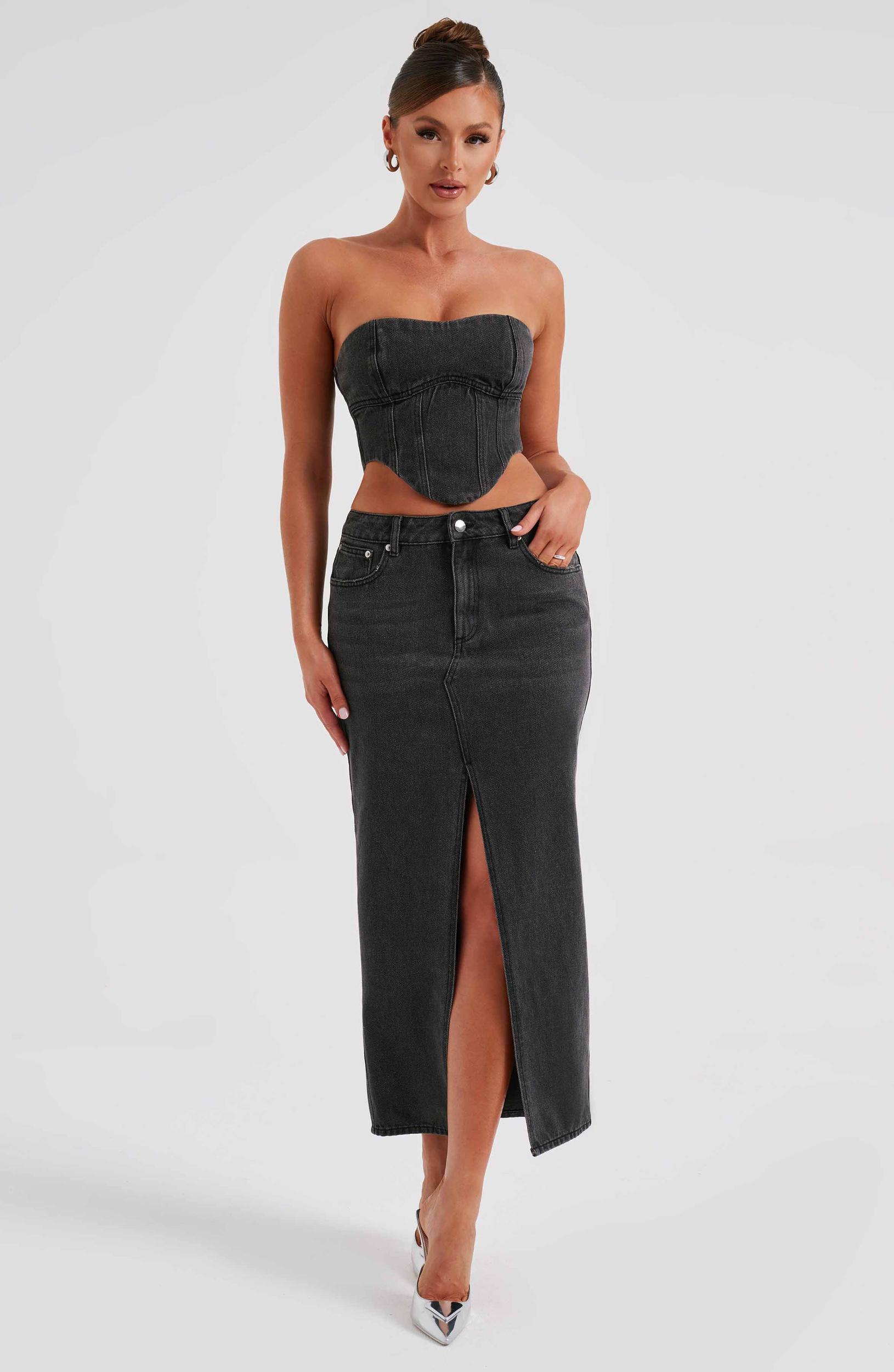 Flor Maxi Skirt - Black Product Image