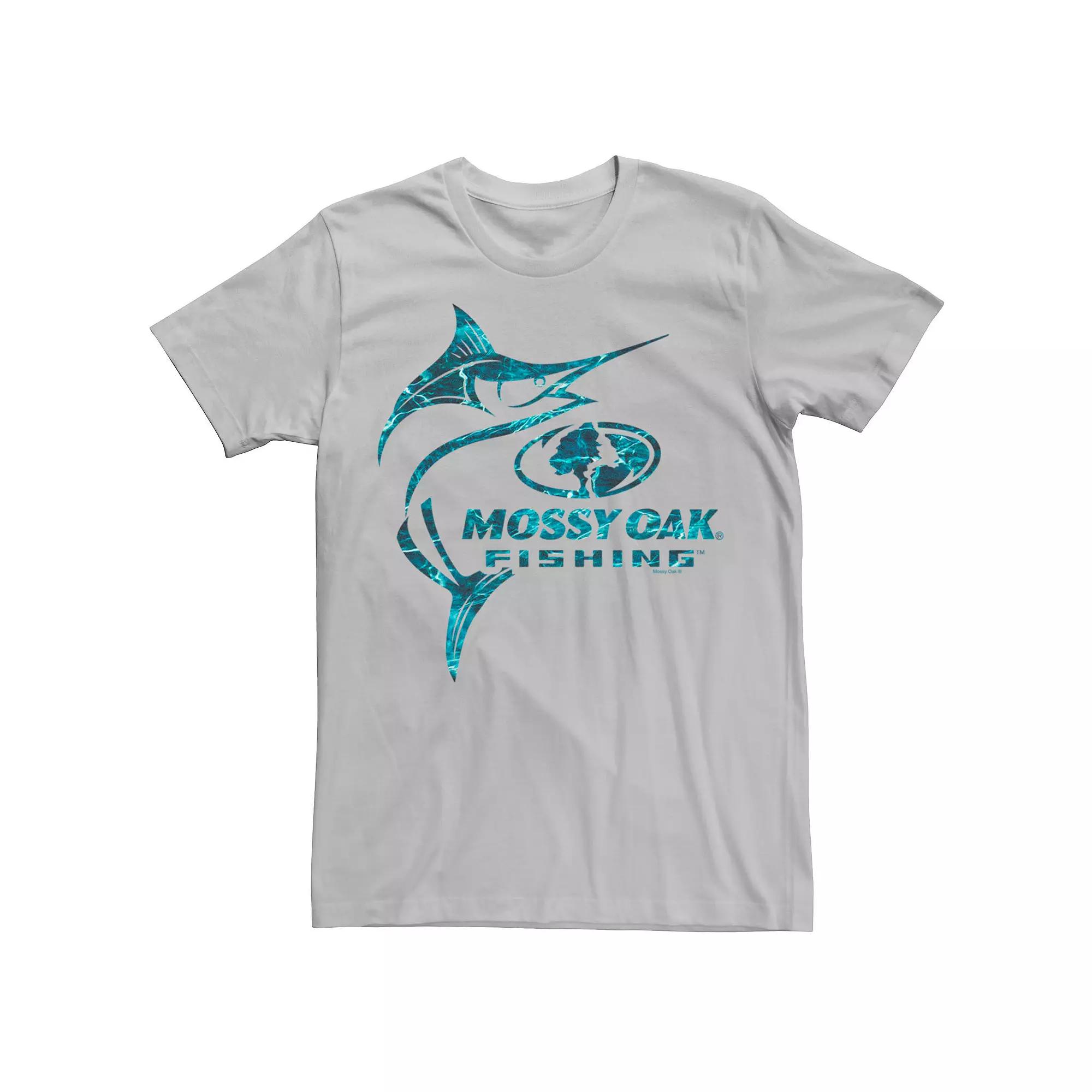 Men's Mossy Oak Fishing Swordfish Water Surface Graphic Tee,  Product Image