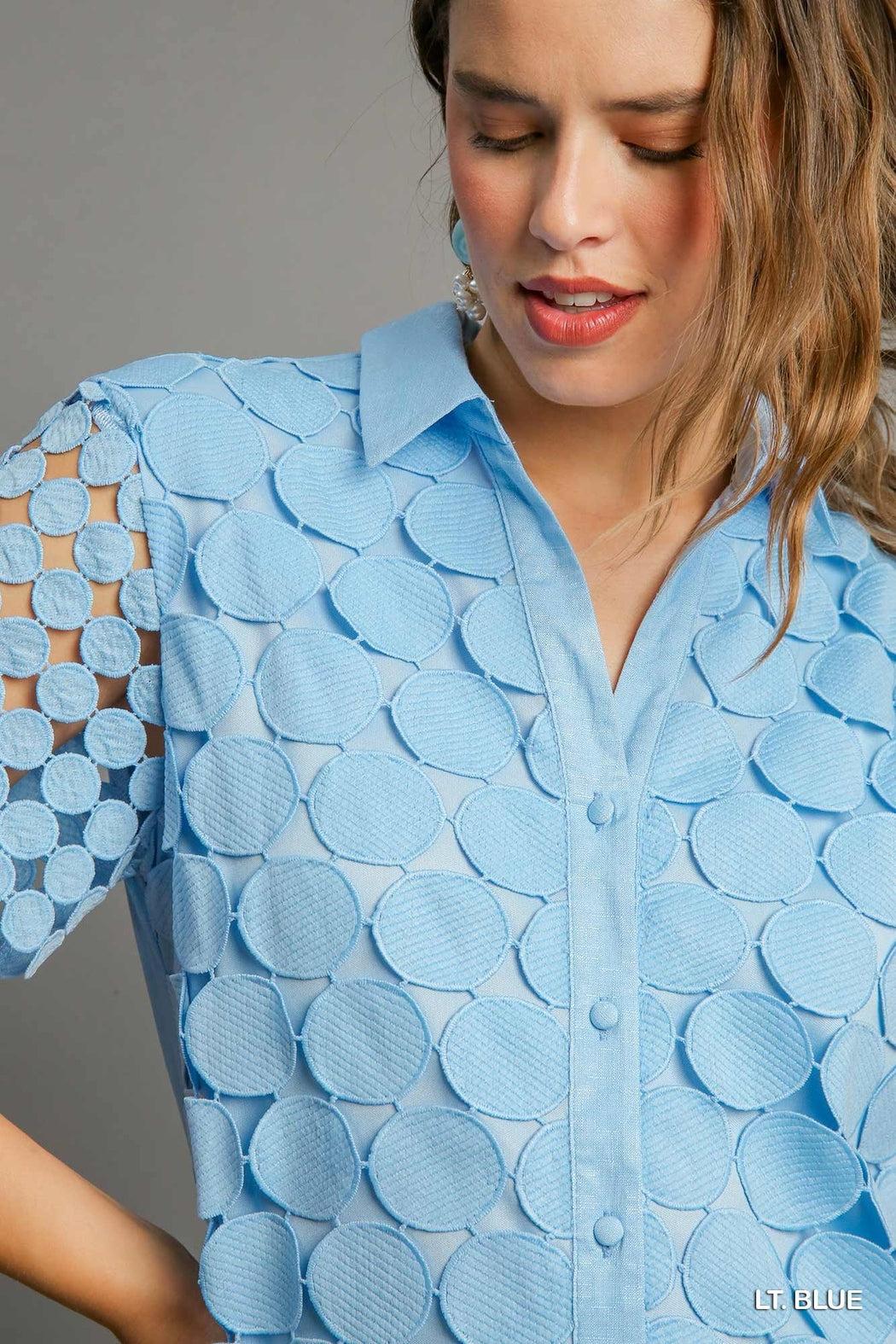 Polka Dot Lace Dress Product Image