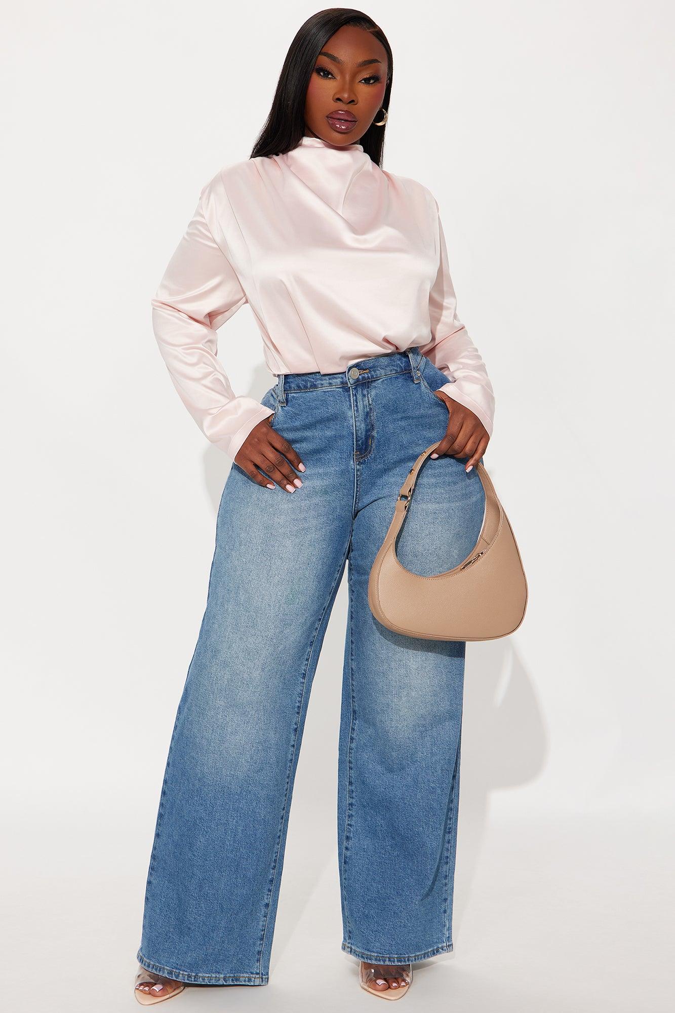 Alessandra Satin Bodysuit - Blush Female Product Image