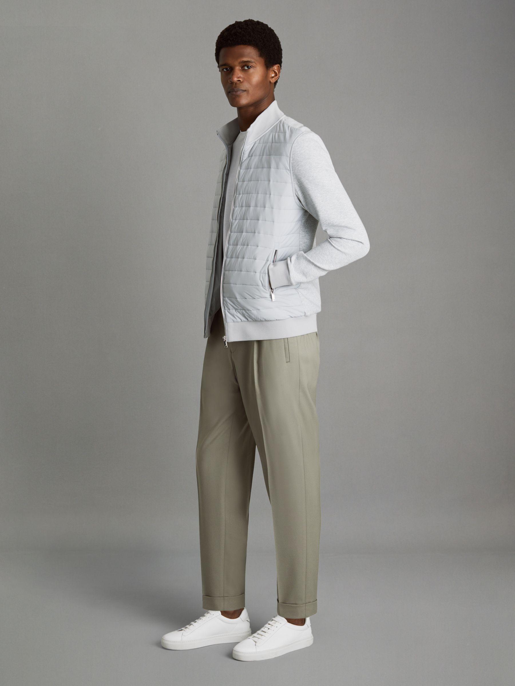 Brighton Sage Relaxed Drawstring Trousers with Turn-Ups Product Image