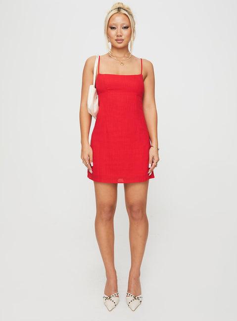 Wurli Mini Dress Red Product Image