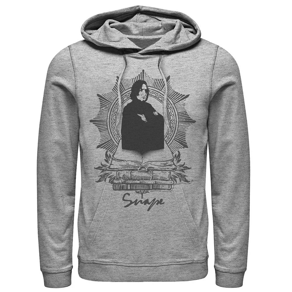 Men's Harry Potter Snape Books Portrait Graphic Pullover Hoodie,  Product Image