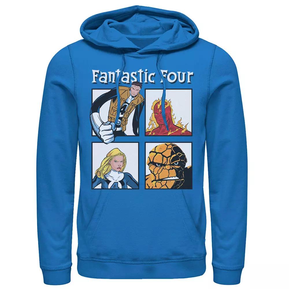 Men's Marvel Fantastic Four Ready To Fight Portrait Panels Hoodie,  Product Image