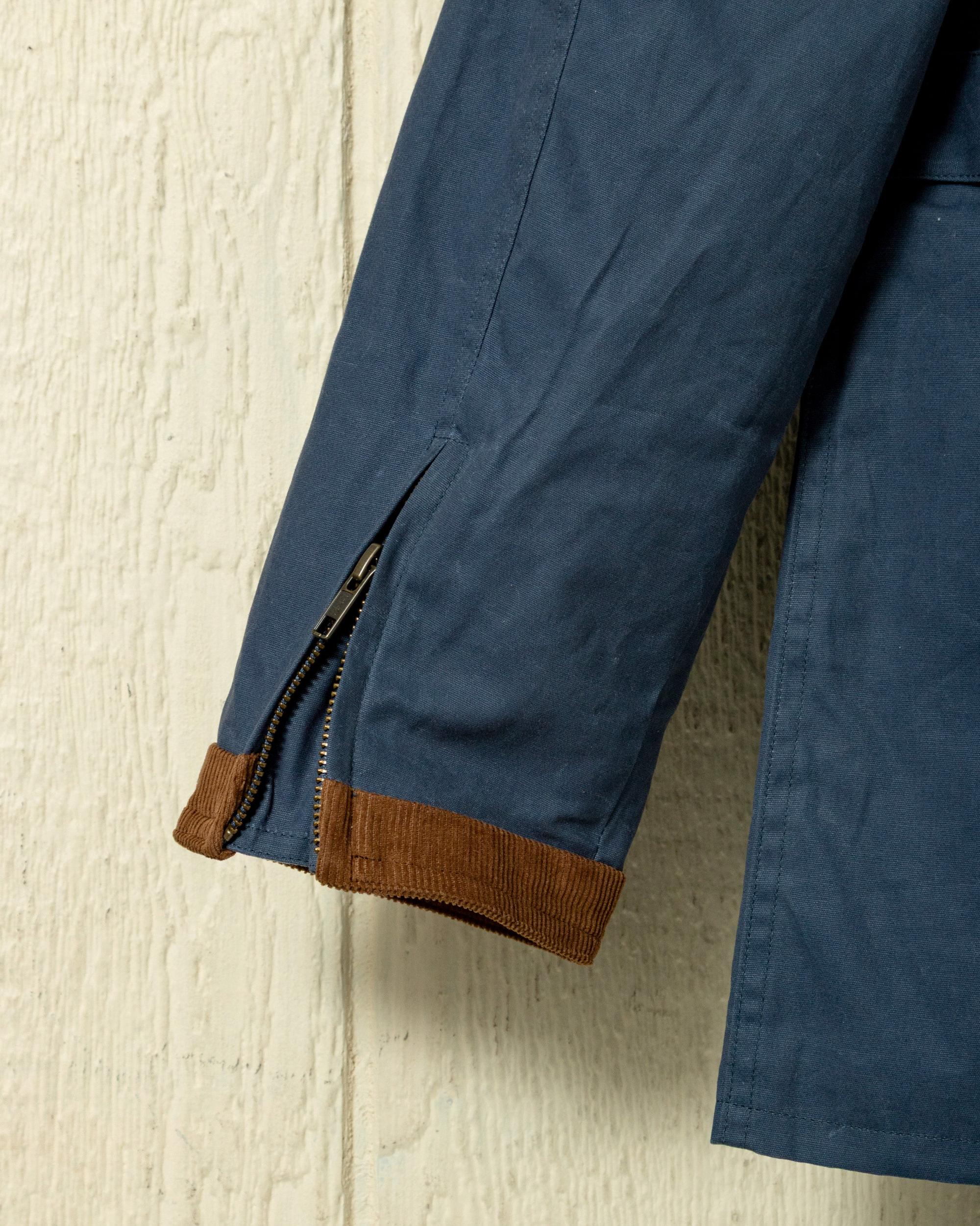 Aberdeen Jacket in Navy Waxed Canvas Product Image