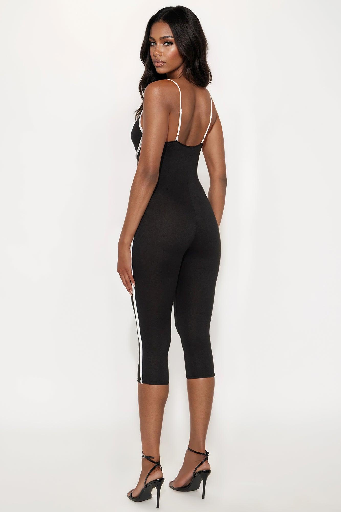 Stay Ready Capri Jumpsuit - Black Female Product Image