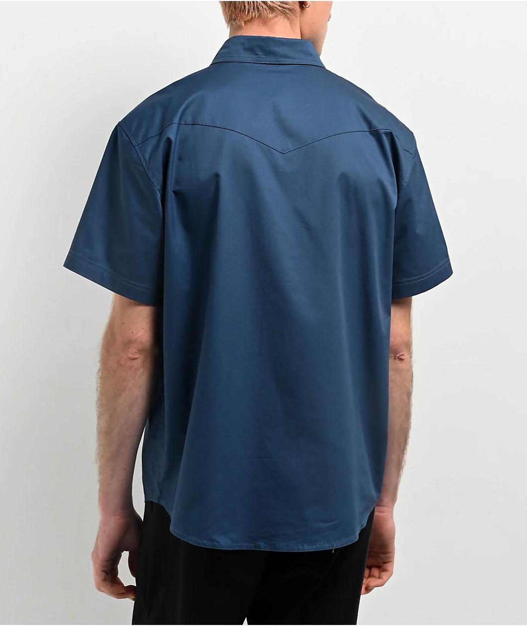 Empyre Drover Ensign Blue Short Sleeve Shirt Product Image