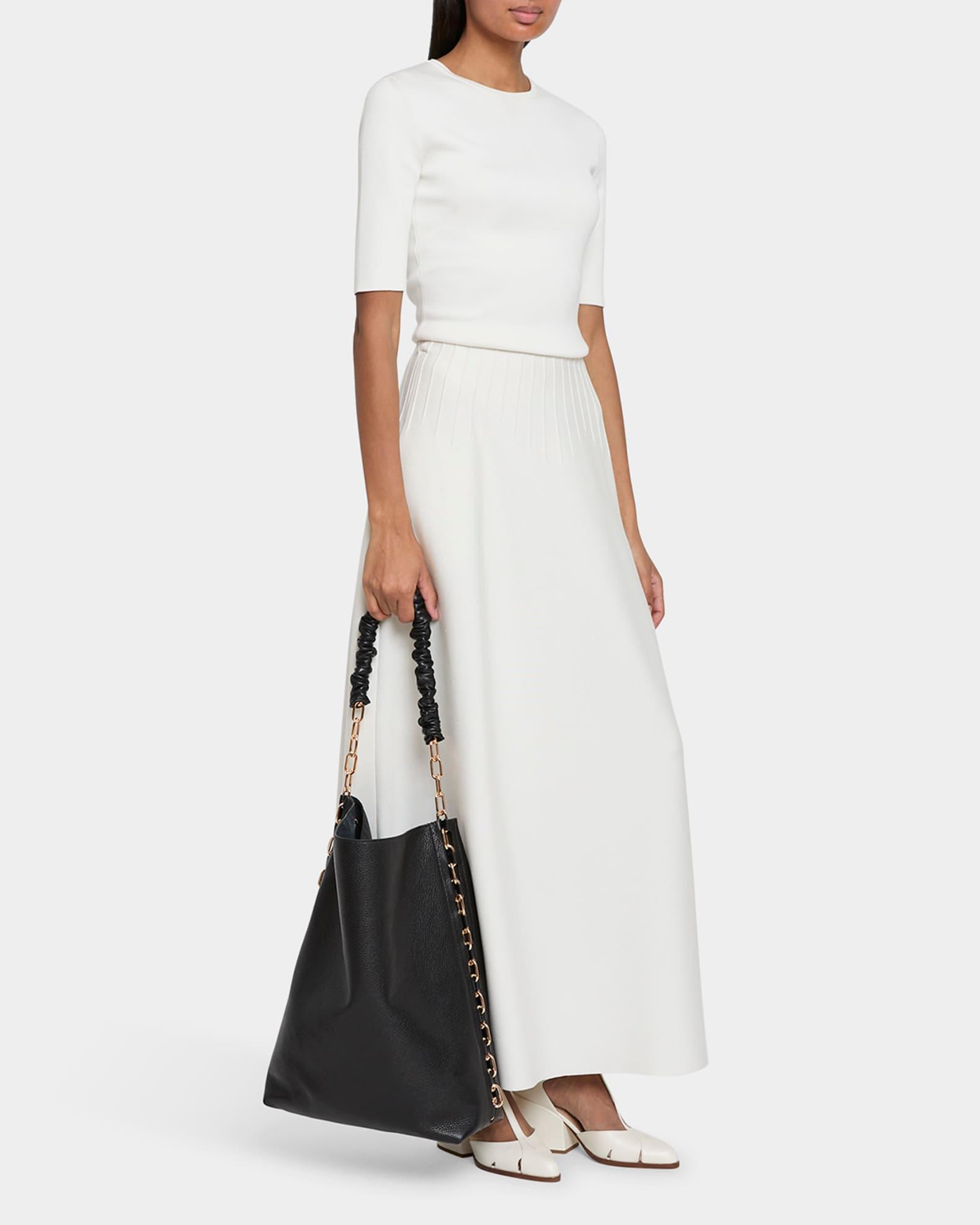 Chain Leather Tote Bag Product Image