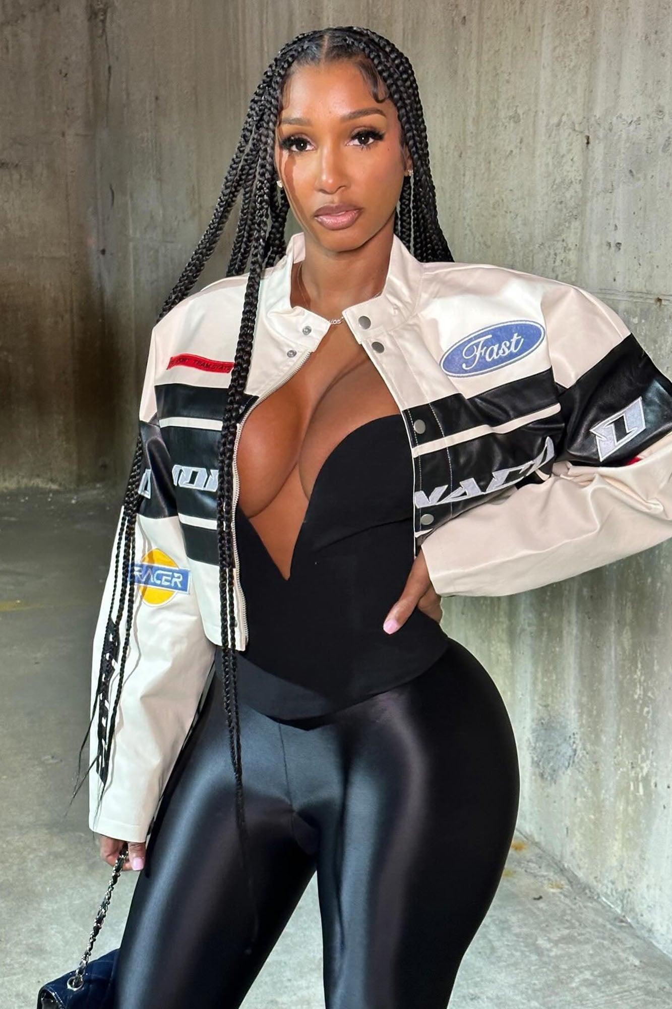 Monaco Cropped Jacket - Ivory/combo Product Image