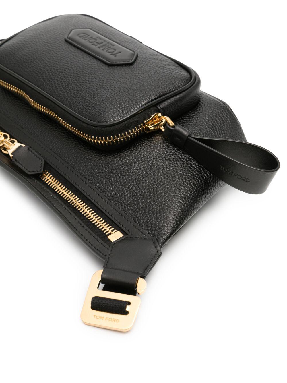 logo-appliqué leather belt bag Product Image