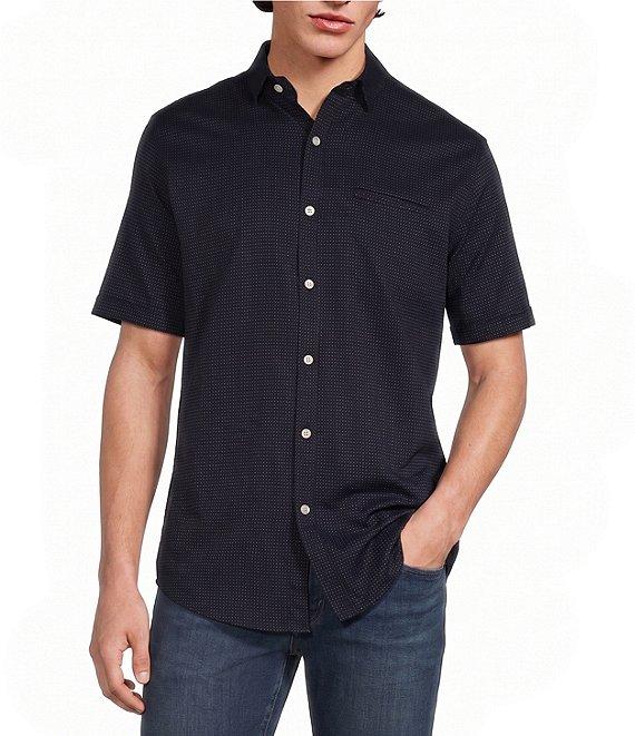 Murano Classic Fit Dobby Dot Short Sleeve Woven Shirt Product Image