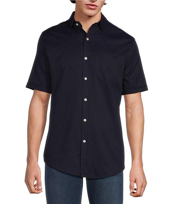 Murano Classic Fit Dobby Dot Short Sleeve Woven Shirt Product Image