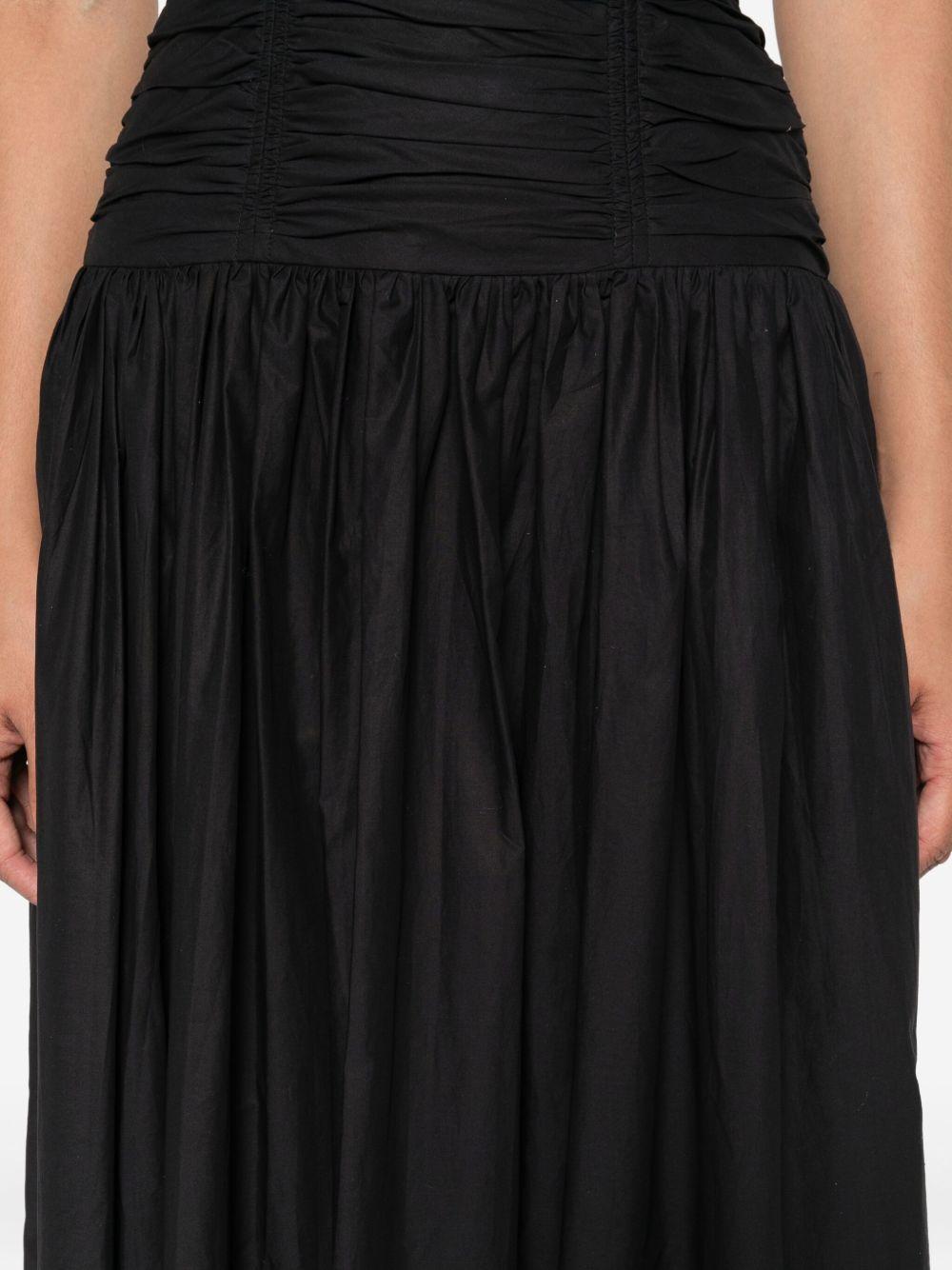 drop-waist strapless midi dress Product Image