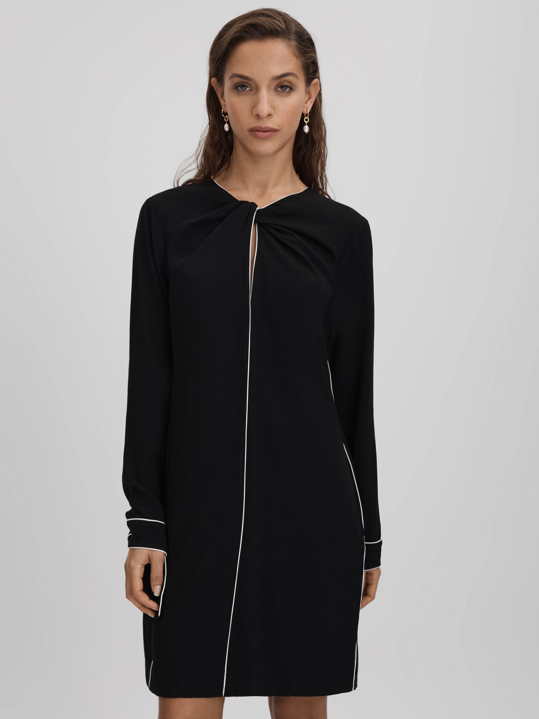 Shift Mini Dress in Black Product Image