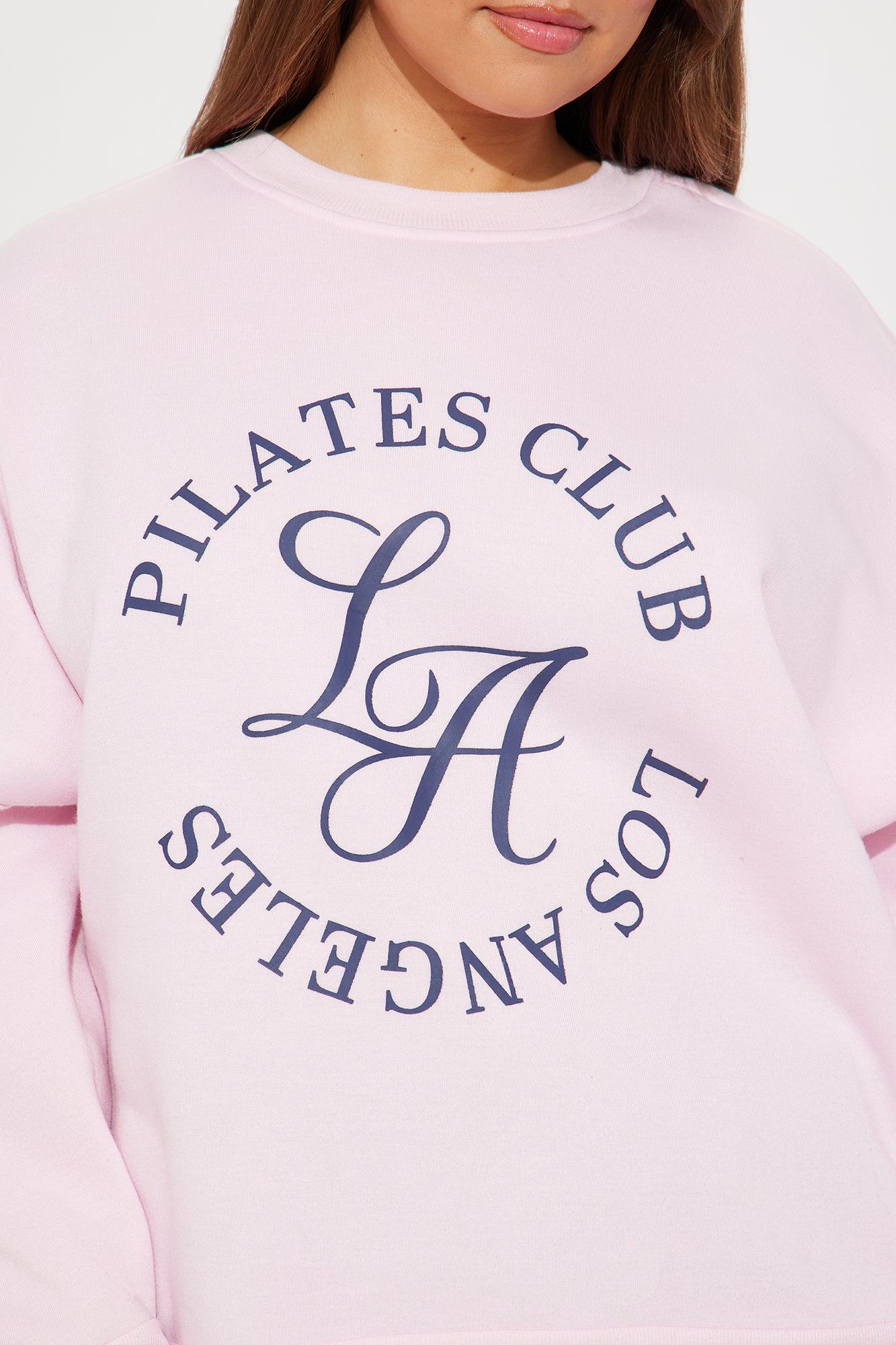 LA Pilates Club Crew Neck Sweatshirt - Pink Product Image