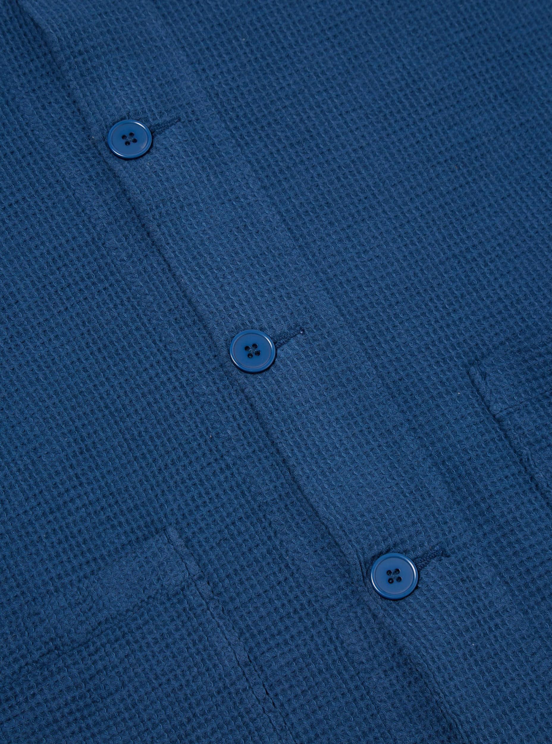 Navy Japanese Waffle Travail Overshirt Product Image