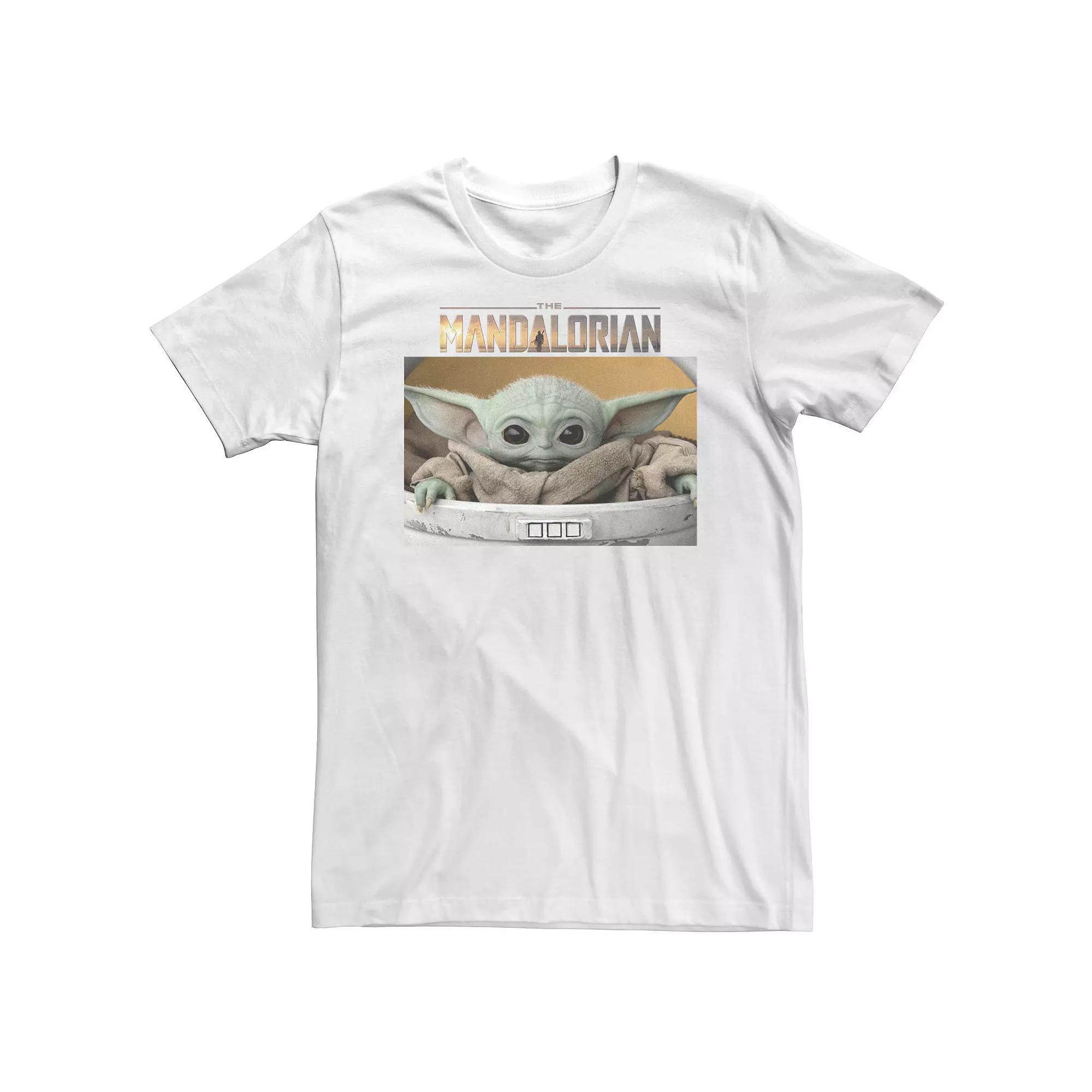 Big & Tall Star Wars The Mandalorian The Child Big Eyes Portrait Logo Tee, Men's,  Product Image