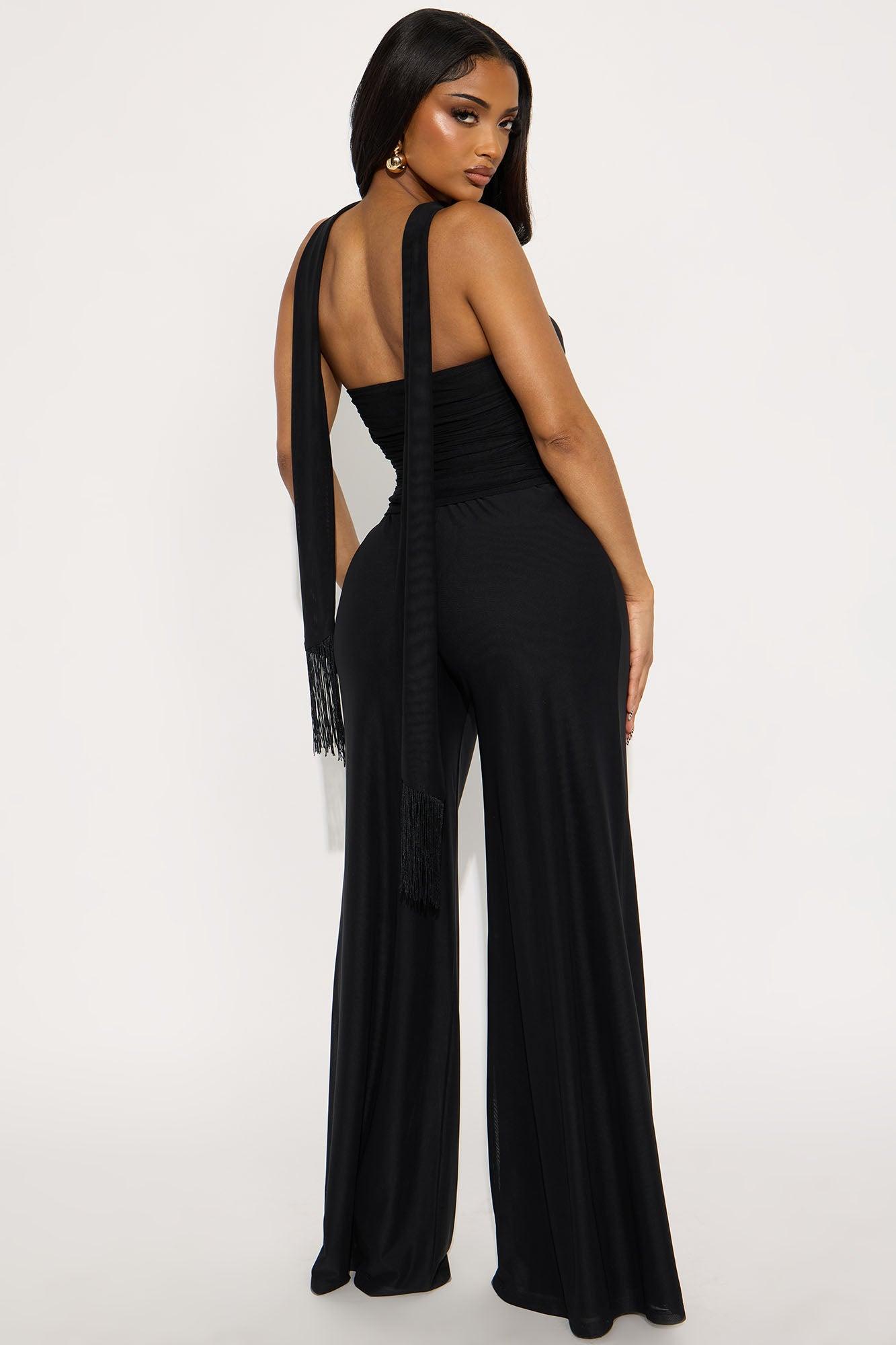 Keep It A Secret Mesh Pant 3pc Set - Black Female Product Image