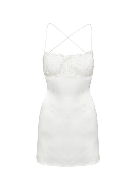 Freefall Mini Dress White Product Image