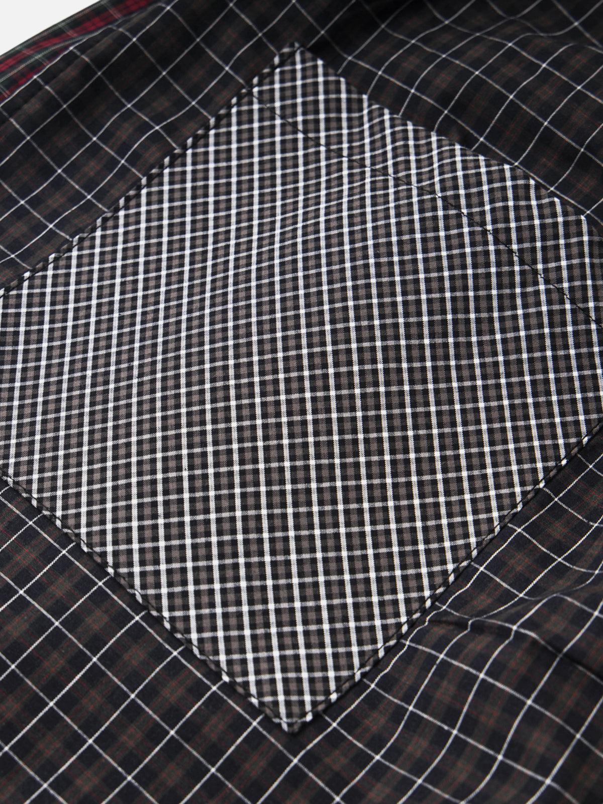 Aelfric Eden Plaid Patchwork Baggy Pants Product Image