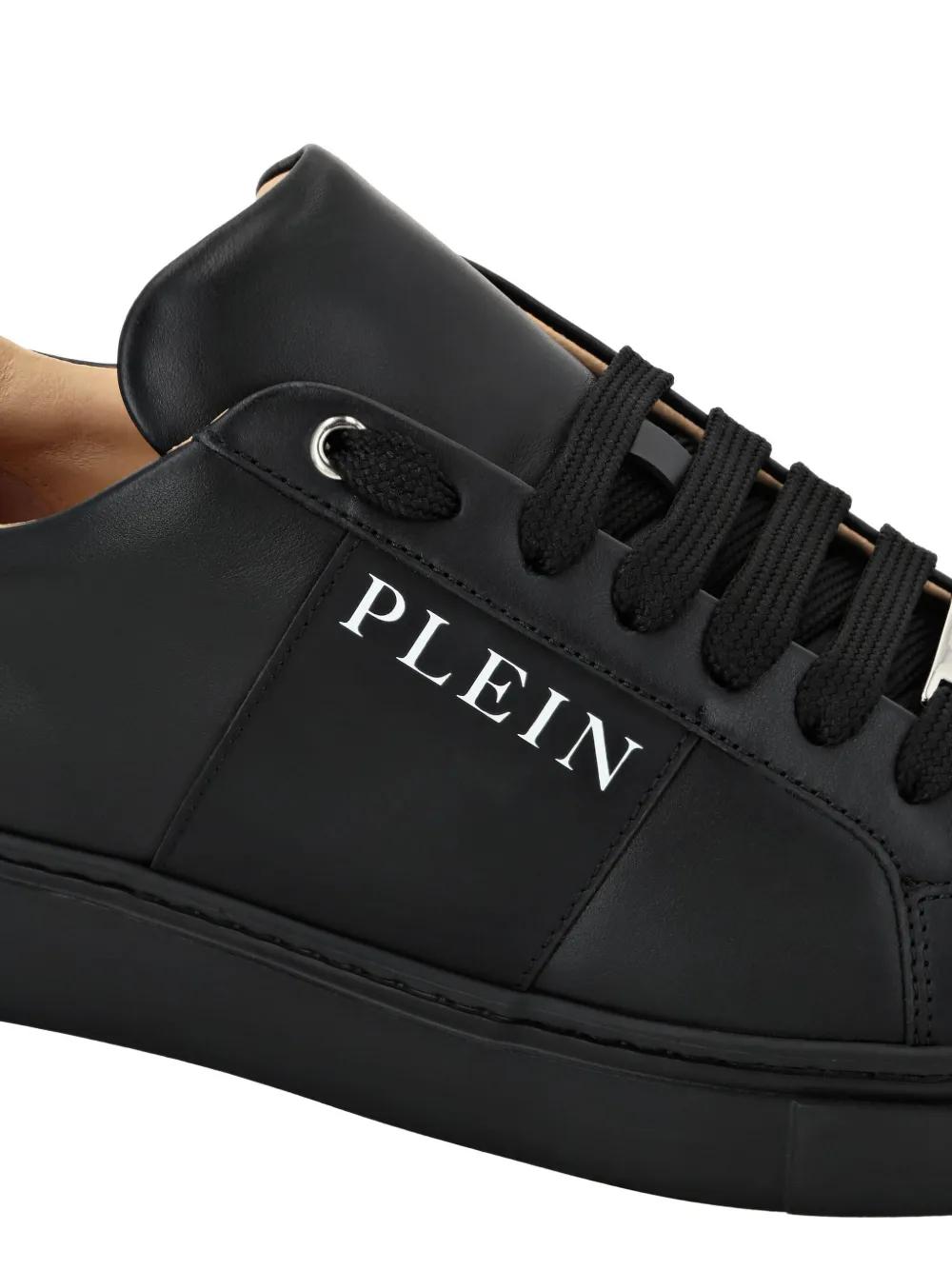 logo-print nappa leather sneakers Product Image