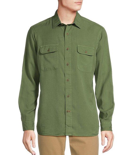 Cremieux Blue Label Solid Twill Woven Shirt Product Image