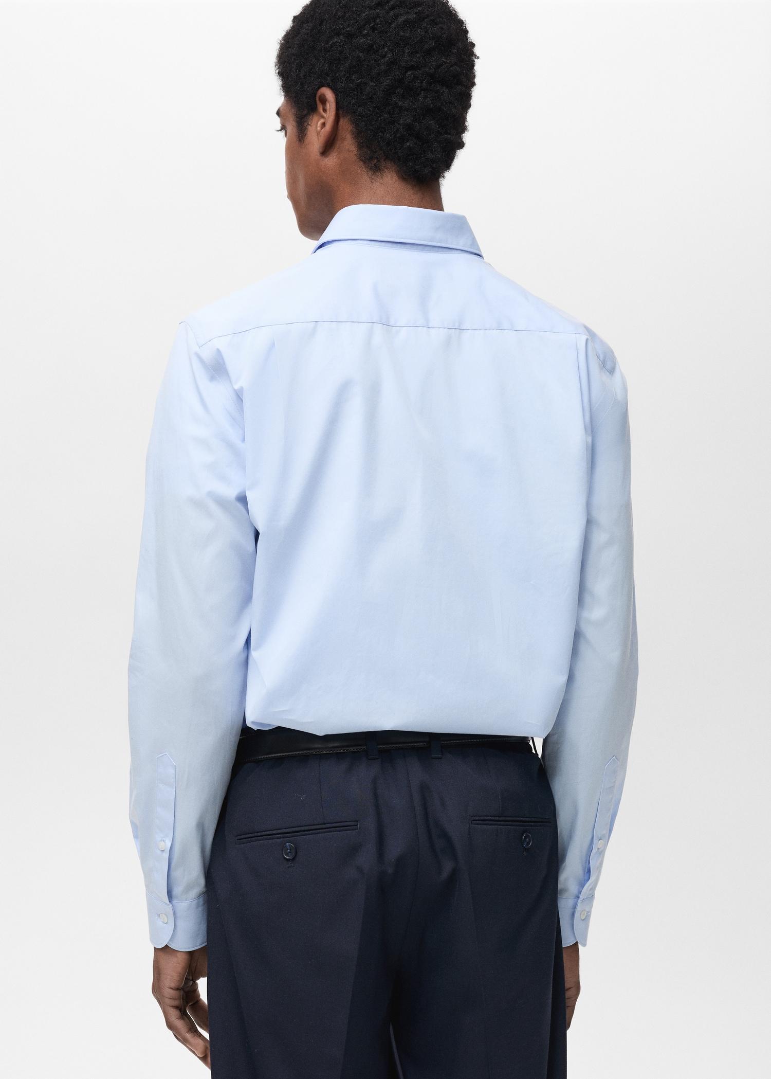 100% cotton regular-fit shirt - Men | MANGO USA Product Image