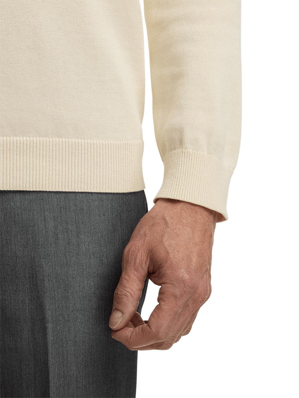 Supima Cotton Turtleneck - Ivory Product Image