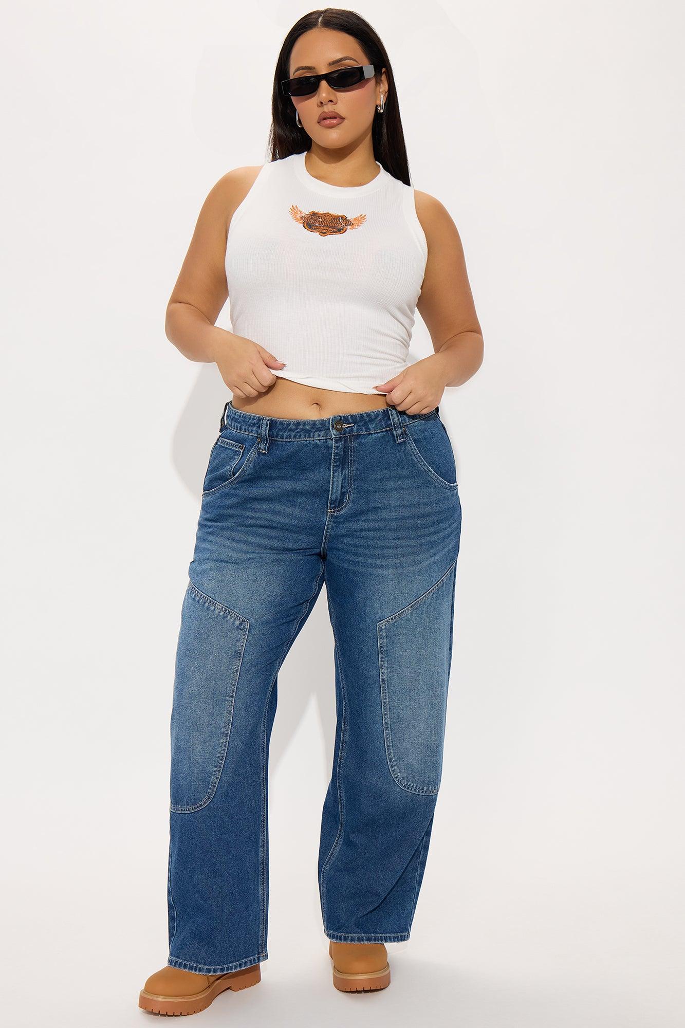 Blue Moon Straight Leg Jeans - Medium Wash Product Image