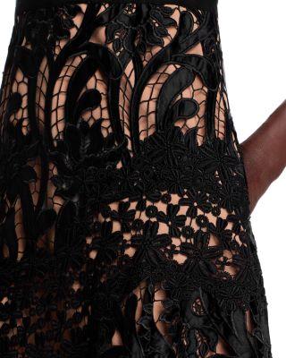 Prairie Guipure Lace Midi Dress  Product Image