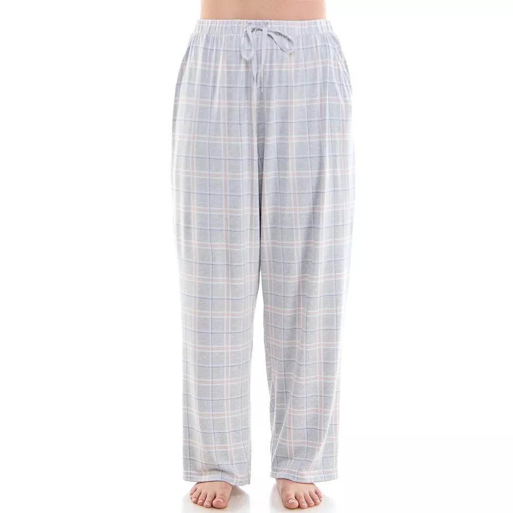 Plus Size Croft & Barrow® Cozy Luxe Pajama Pants, Women's, Size: 3XL, Brighton Plaid Product Image