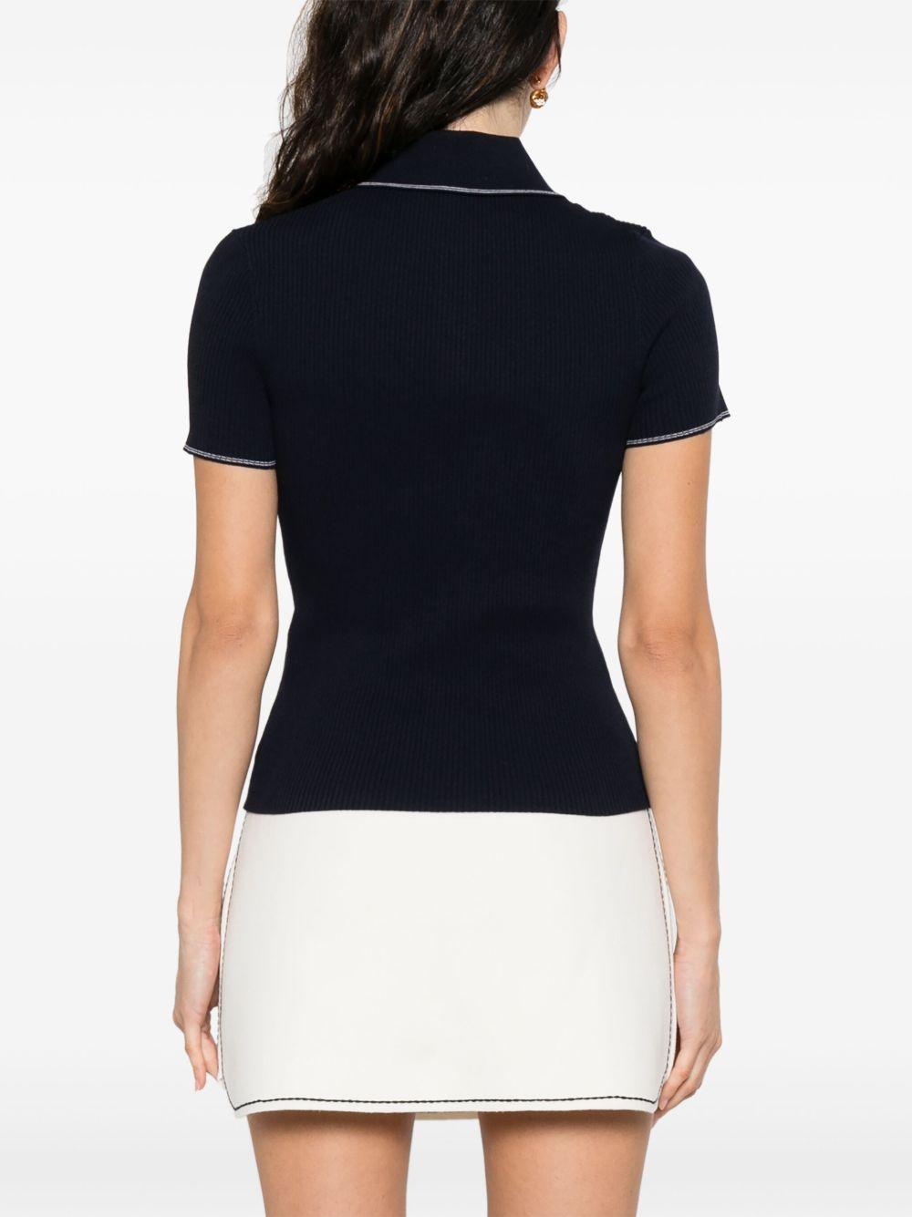 contrast-trim polo shirt Product Image