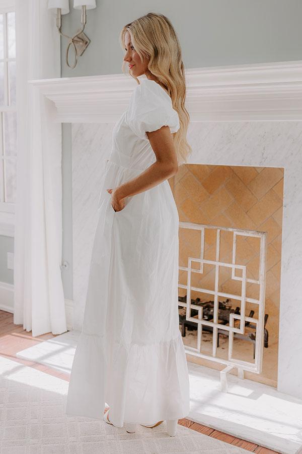 Sweet Serendipity Maxi Dress in White Product Image