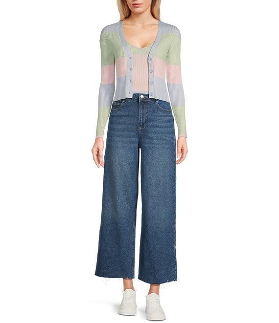 GB Coordinating Ribbed Knit Cardigan Product Image