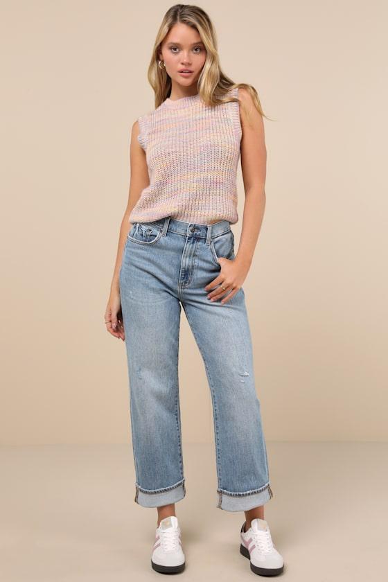 Perfected Cutie Multi Marled Sweater Vest Product Image