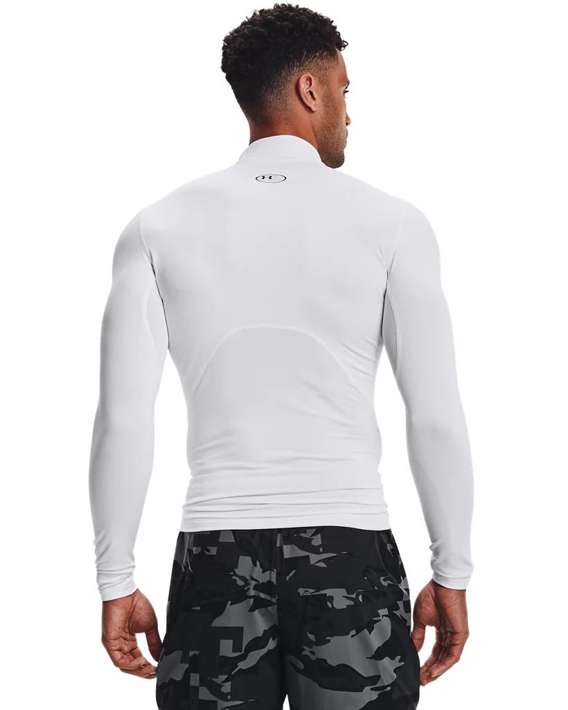 Under Armour Mens Under Armour CG Armour Comp Mock - Mens White/Black Product Image