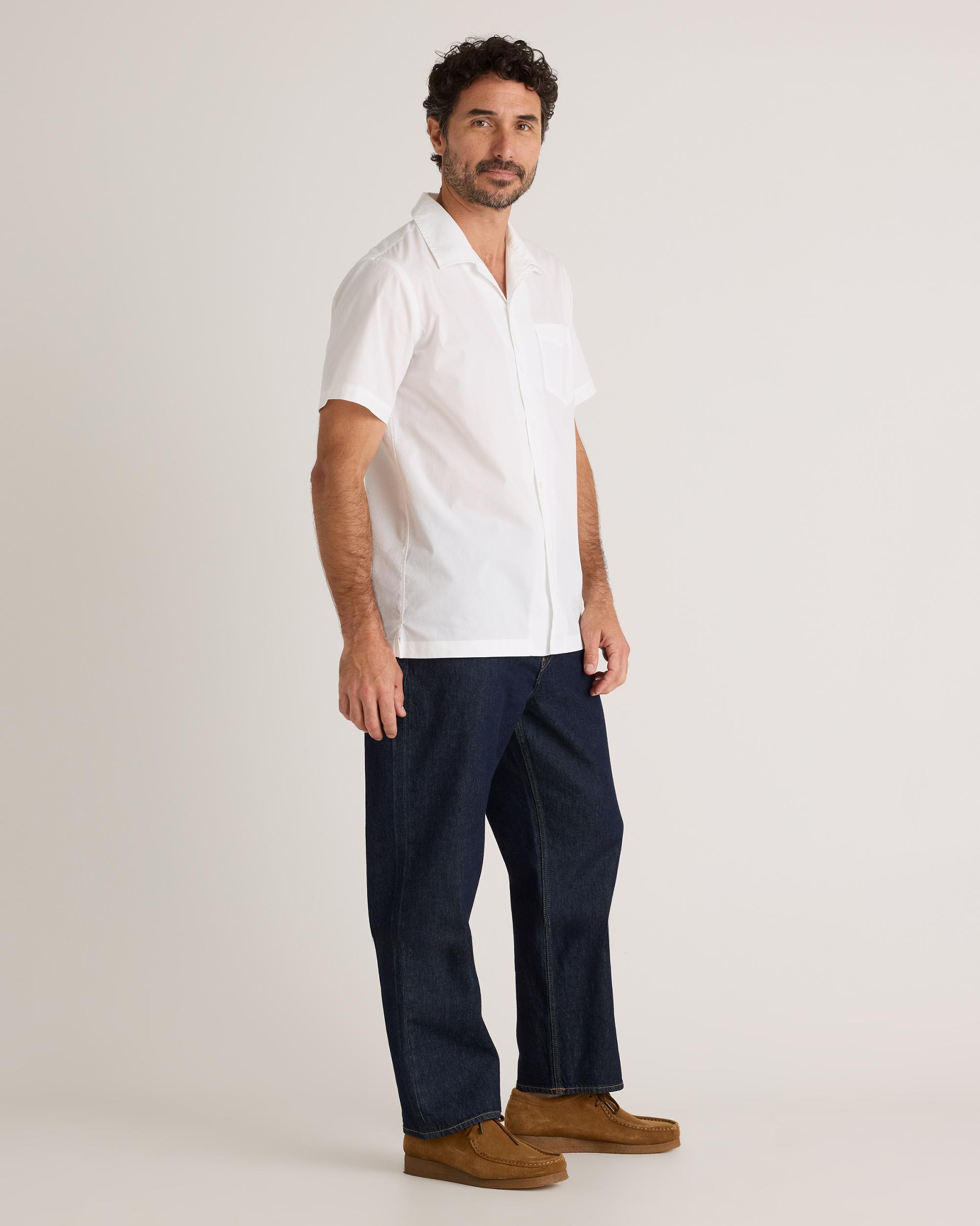 Quince | Men's Stretch Poplin Camp Shirt Organic Cotton Product Image