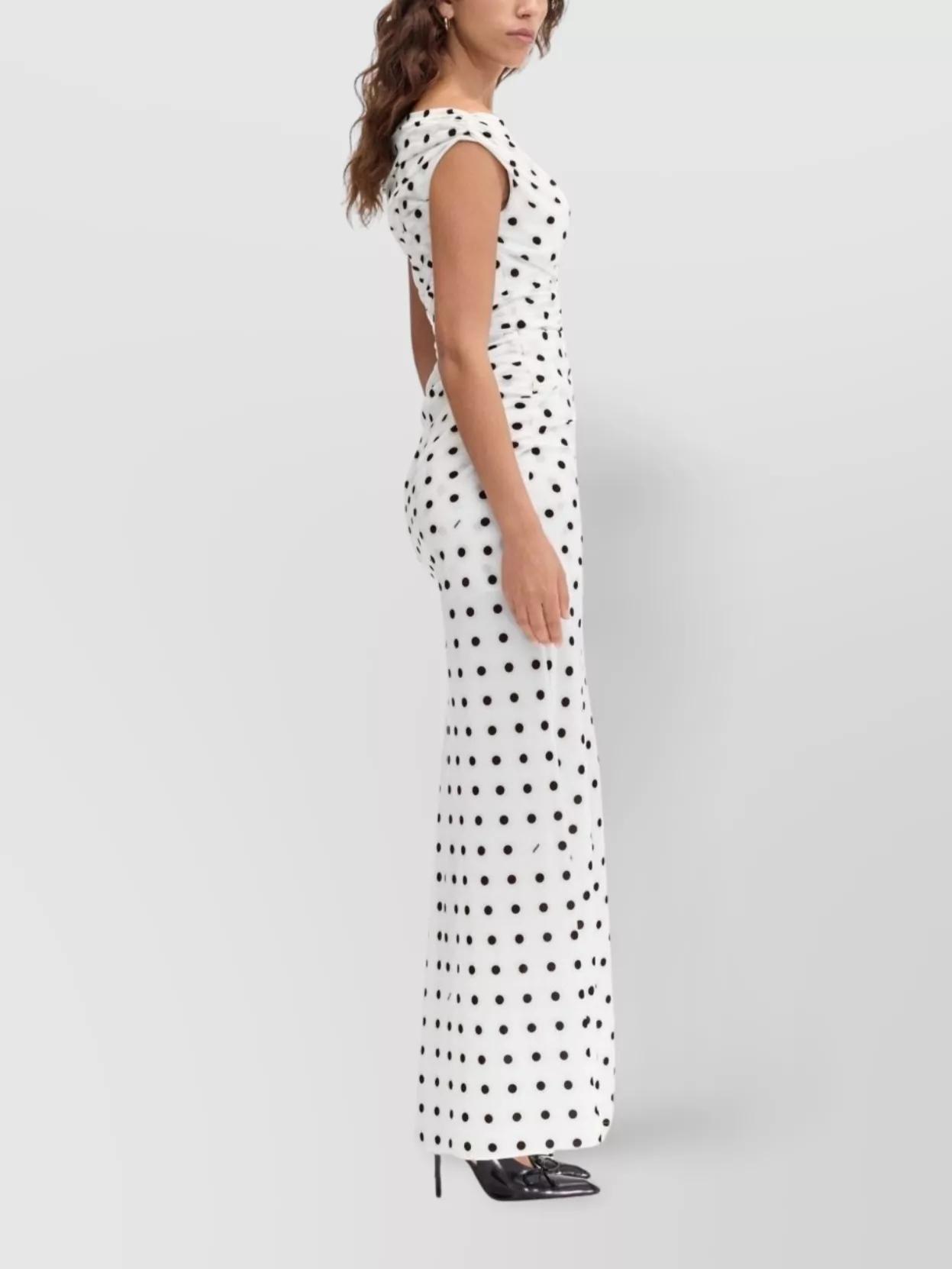 JACQUEMUS Women Rita Pois Long Dress In White Product Image