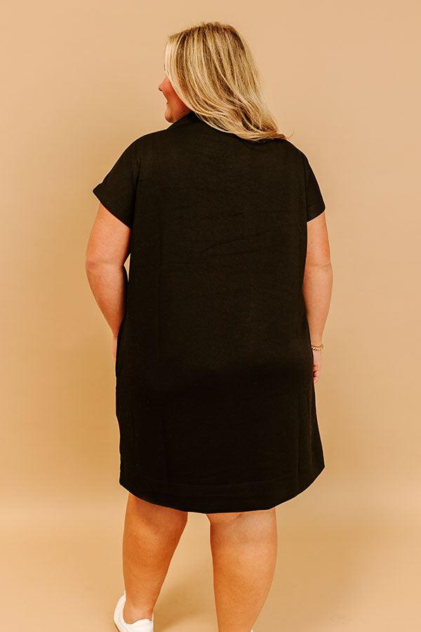 City Sleek Mini Dress in Black Curves Product Image
