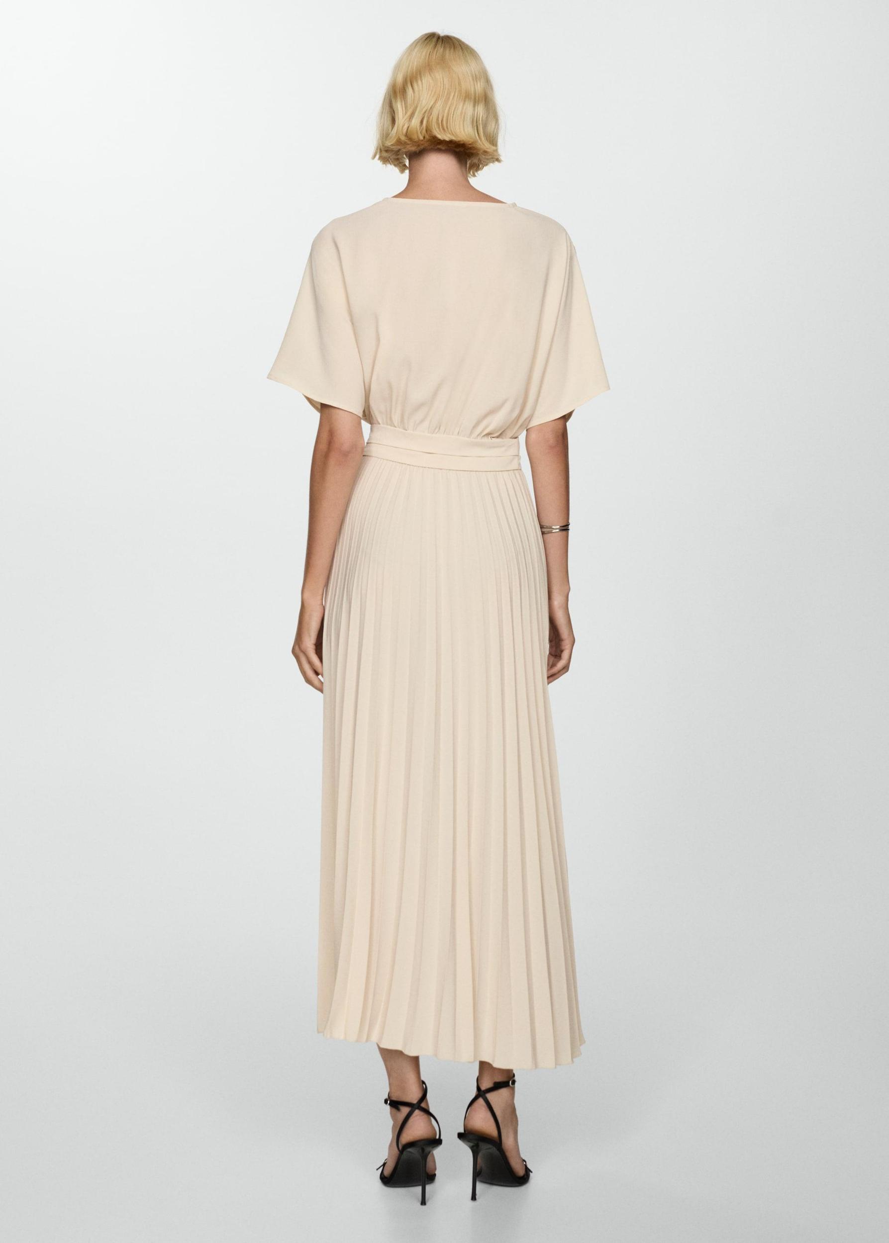 Pleated A-line dress - Women | MANGO USA Product Image