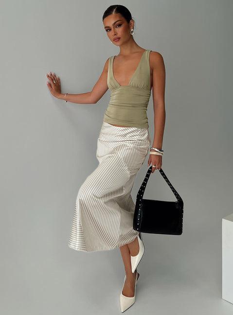 Priscella Asymmetrical Midi Skirt Multi Product Image