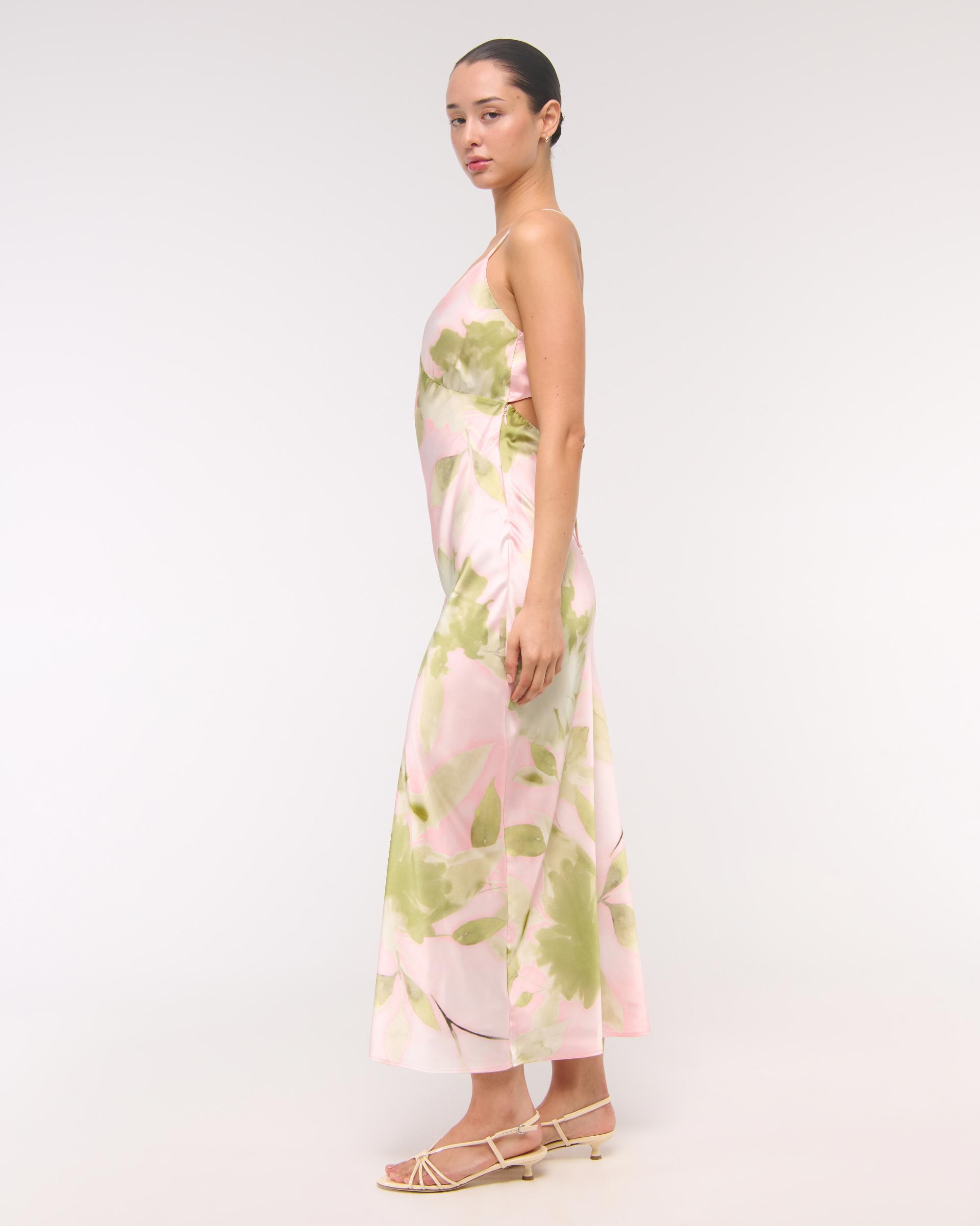 The A&F Julia Slip Tie-Back Maxi Dress Product Image