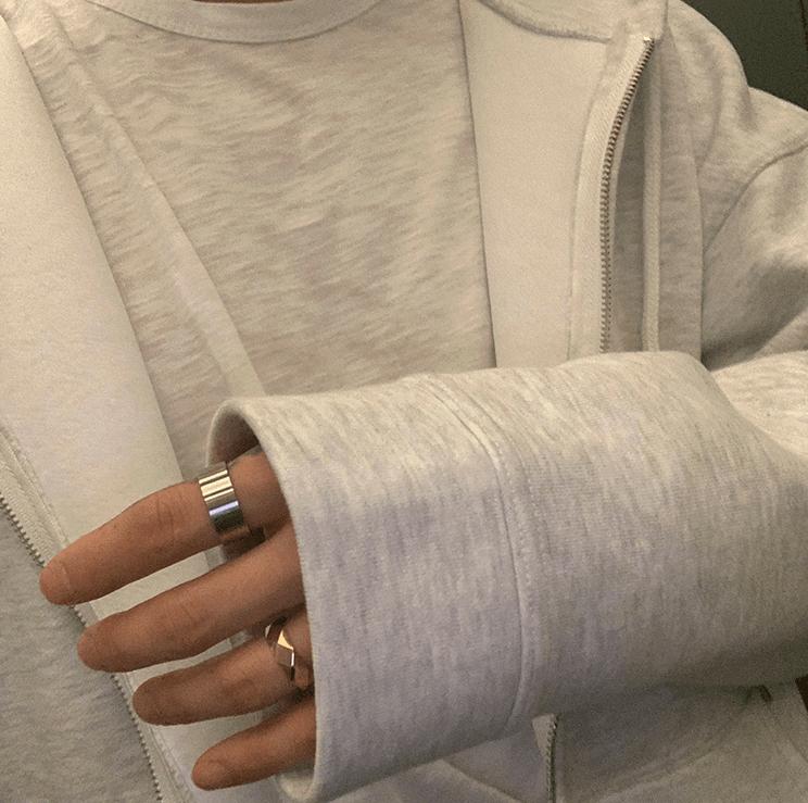 RT No. 2818 BASIC ZIP-UP HOODIE Product Image