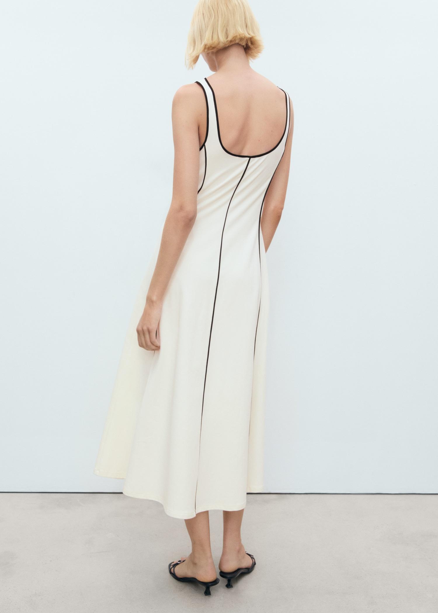 Striped cotton dress - Women | MANGO USA Product Image