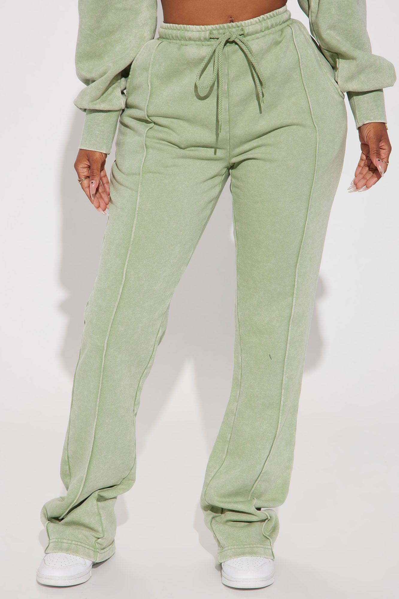 Chill Out Lounge Flare Pant - Sage Product Image
