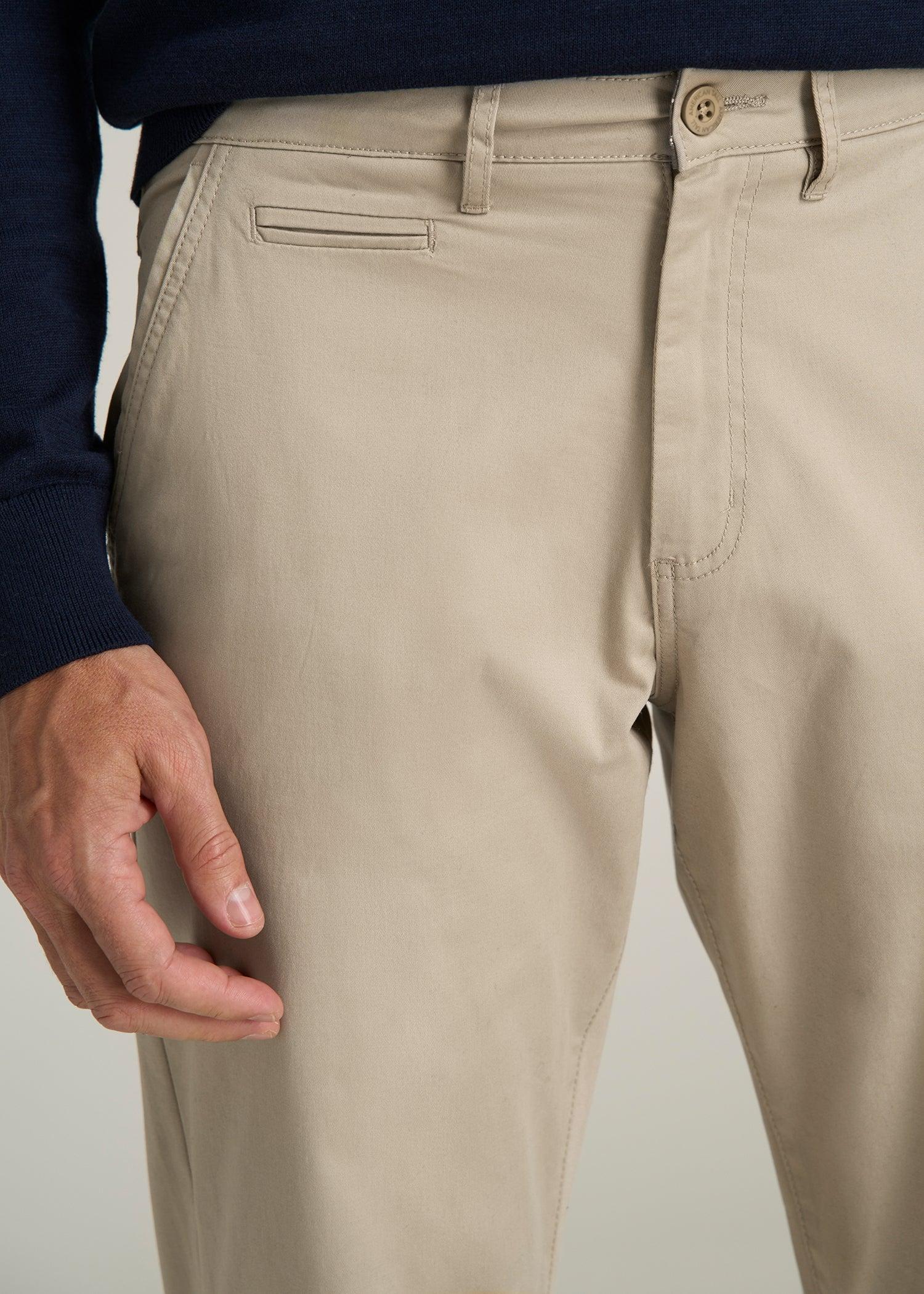 J1 STRAIGHT Leg Chinos for Tall Men in Desert Khaki Male Product Image