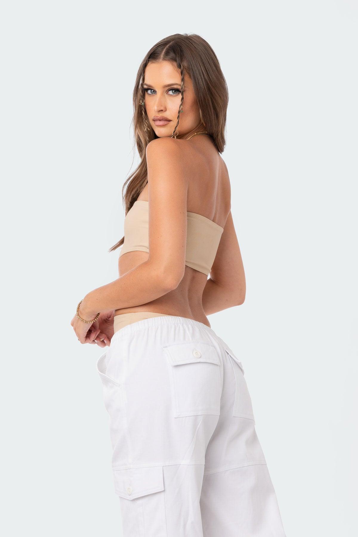 Vivie Ribbed Cut-Out Bodysuit Product Image