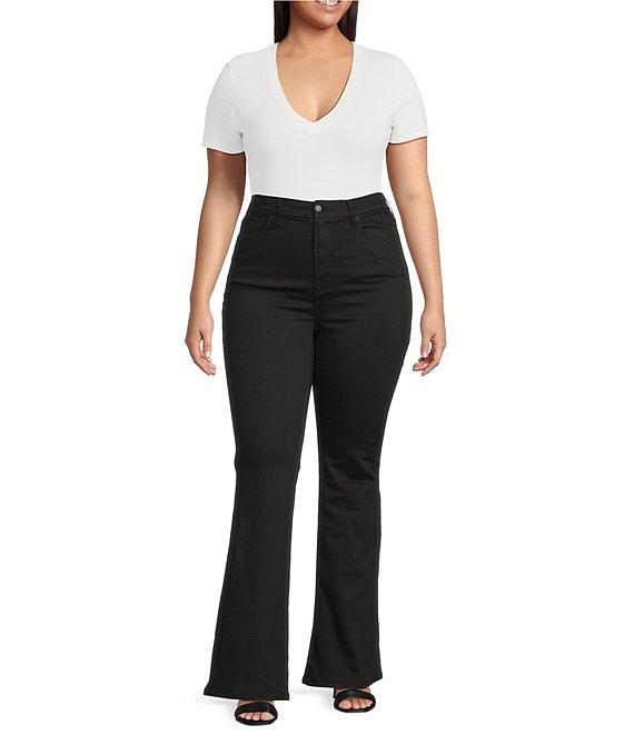 Good American Plus Never Fades Good Legs Mid-Rise Straight Leg Jeans Product Image