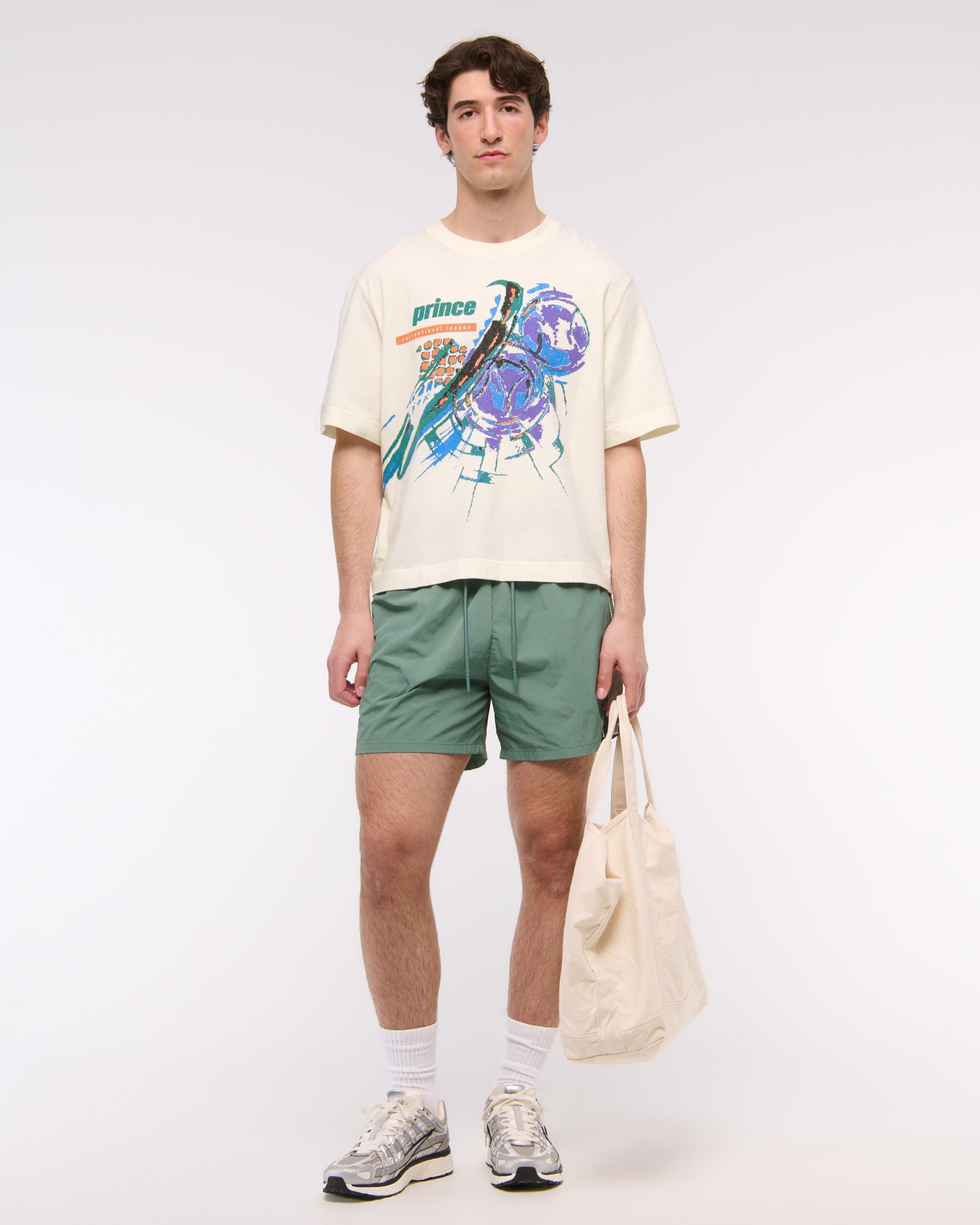 Prince Tennis Vintage-Inspired Cropped Graphic Tee Product Image