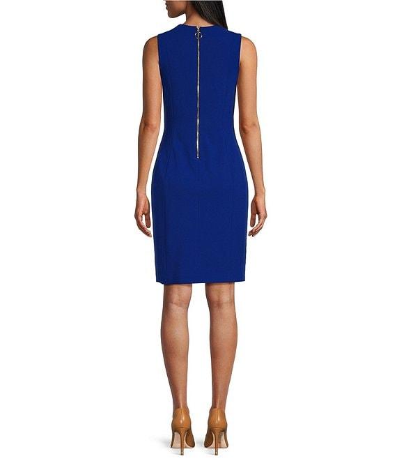 Investments Scuba Crepe Sleeveless Sheath Dress Product Image